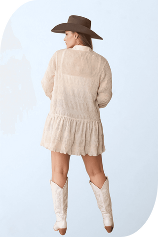 Gauze Button Up Blouse