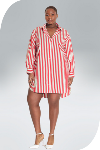 Signature Tunic Shirt in Poppy