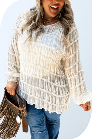 Amelia Lace Boho Top