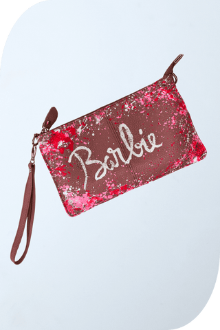 Anca Barbu Barbie Hand Painted Leather Clutch